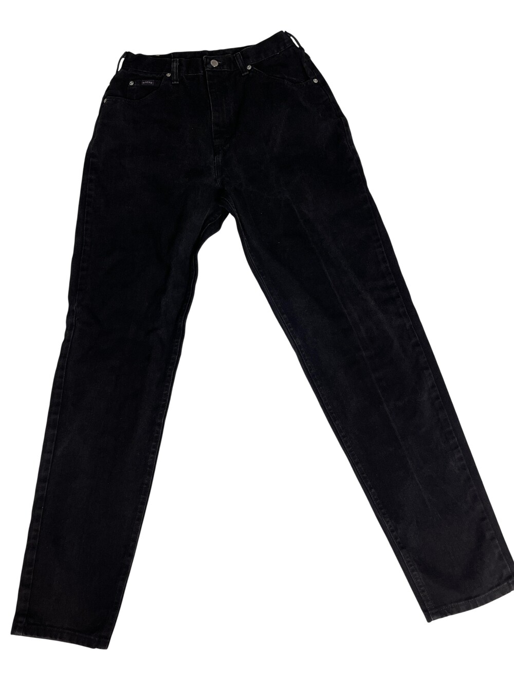 Riders Denim High-Rise Tapered Jeans Women’s 10 Long Black Mom Jeans (27x33.5)